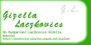 gizella laczkovics business card